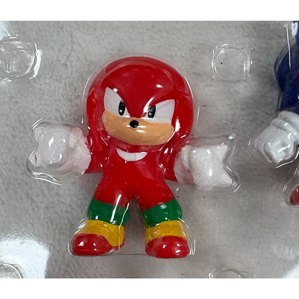 Sonic The Hedgehog Christmas Ornament Figure Lot Of 6 Plastic Clamshell